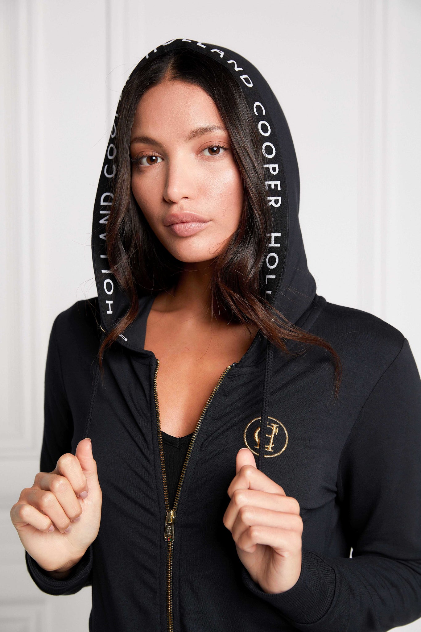 Zip Lounge Hoodie (Black)