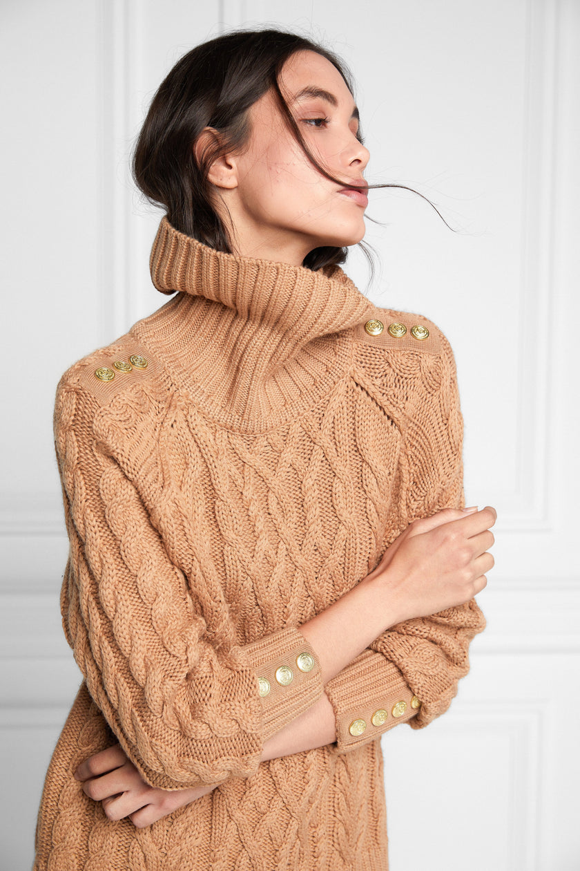 Greenwich Cable Knit (Camel)