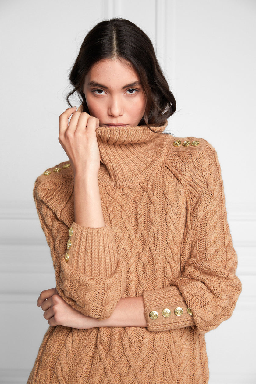 Greenwich Cable Knit (Camel)