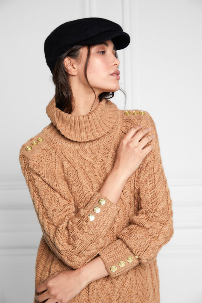 Greenwich Cable Knit (Camel)