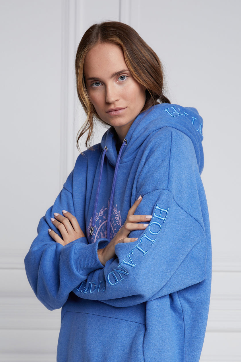 London Crest One Size Hoodie (Deep Cobalt Marl)