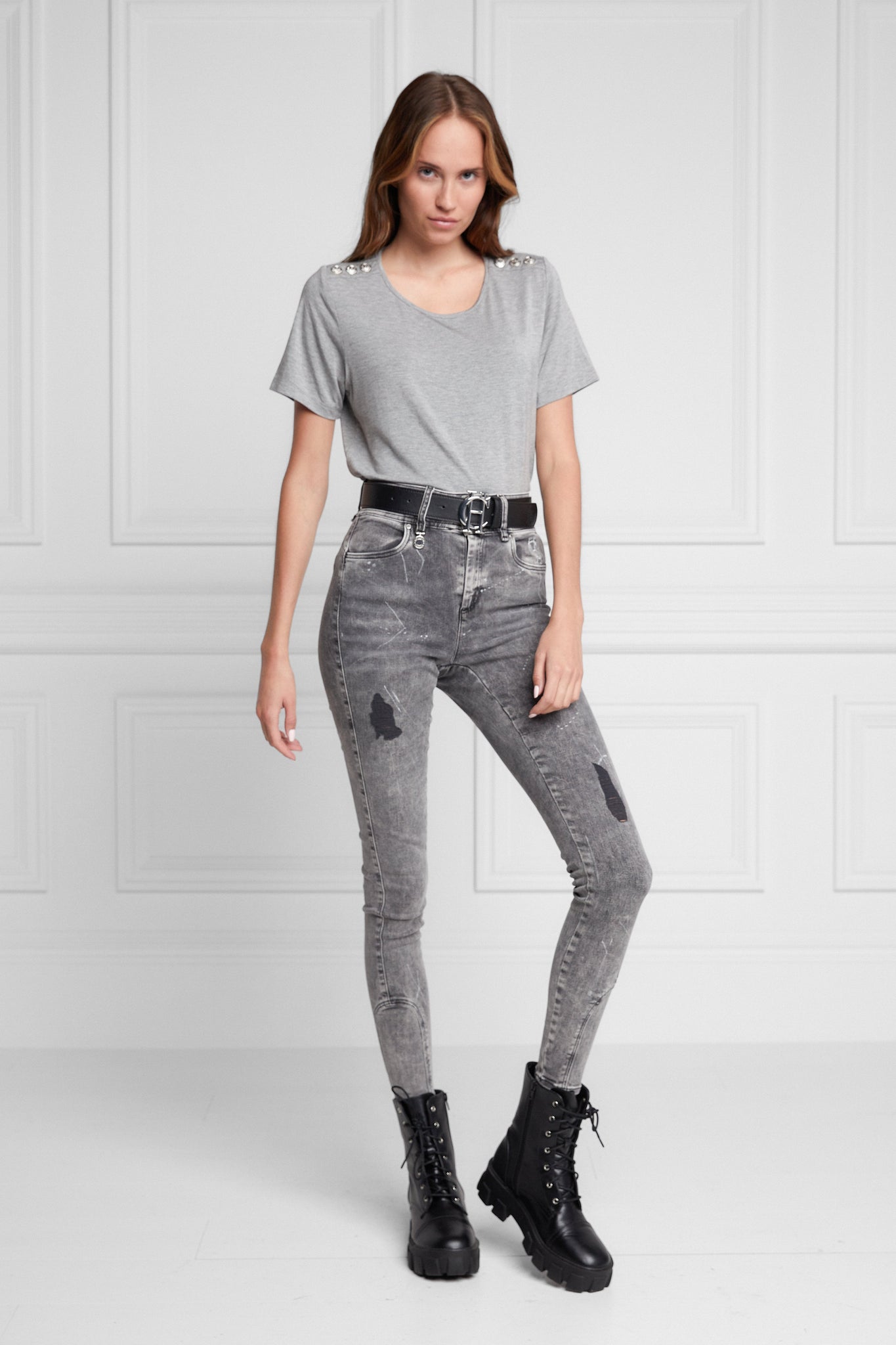 Jodhpur Jean (Distressed Ash Grey)