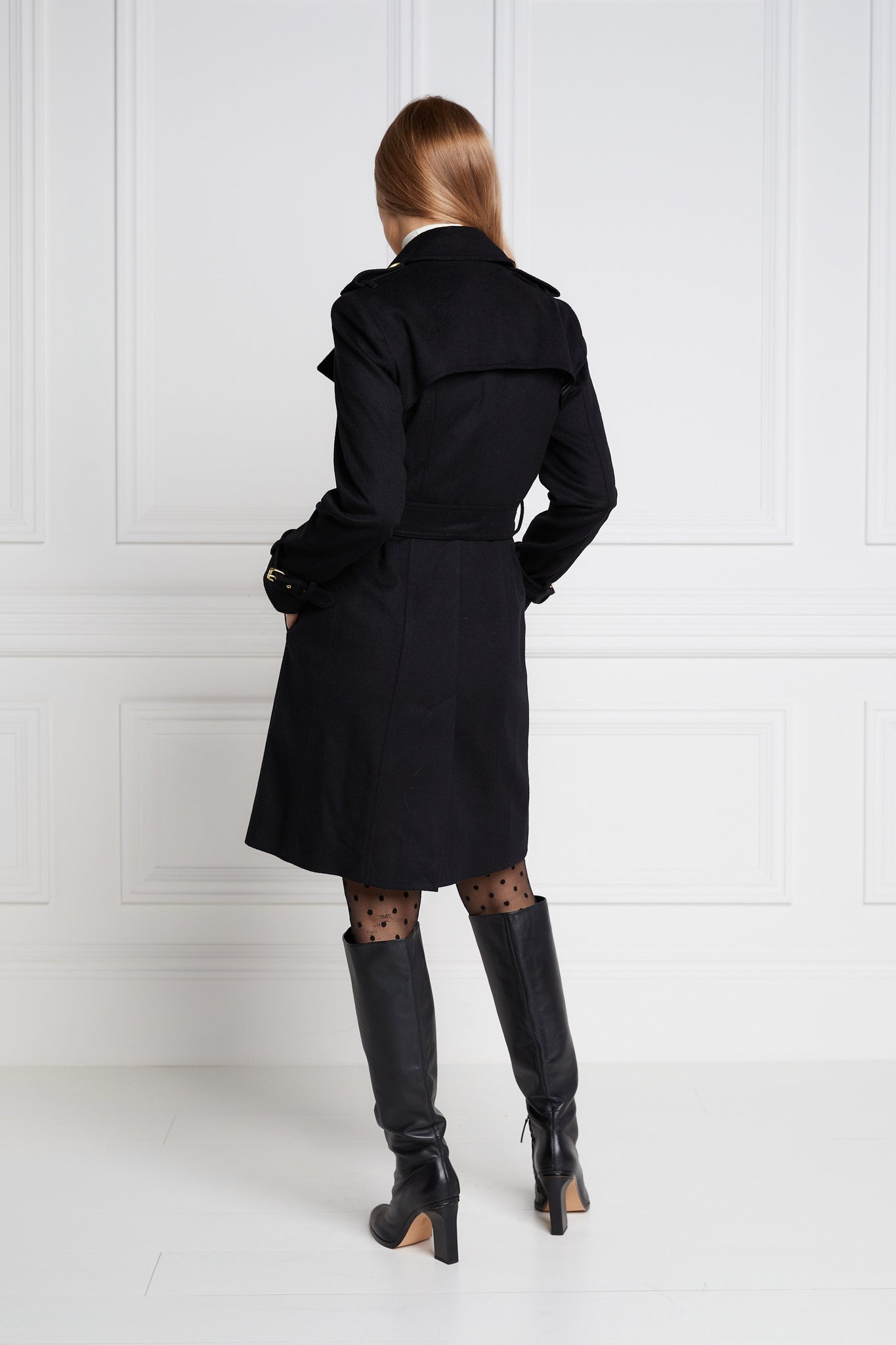 Marlborough Trench Coat Soft Black