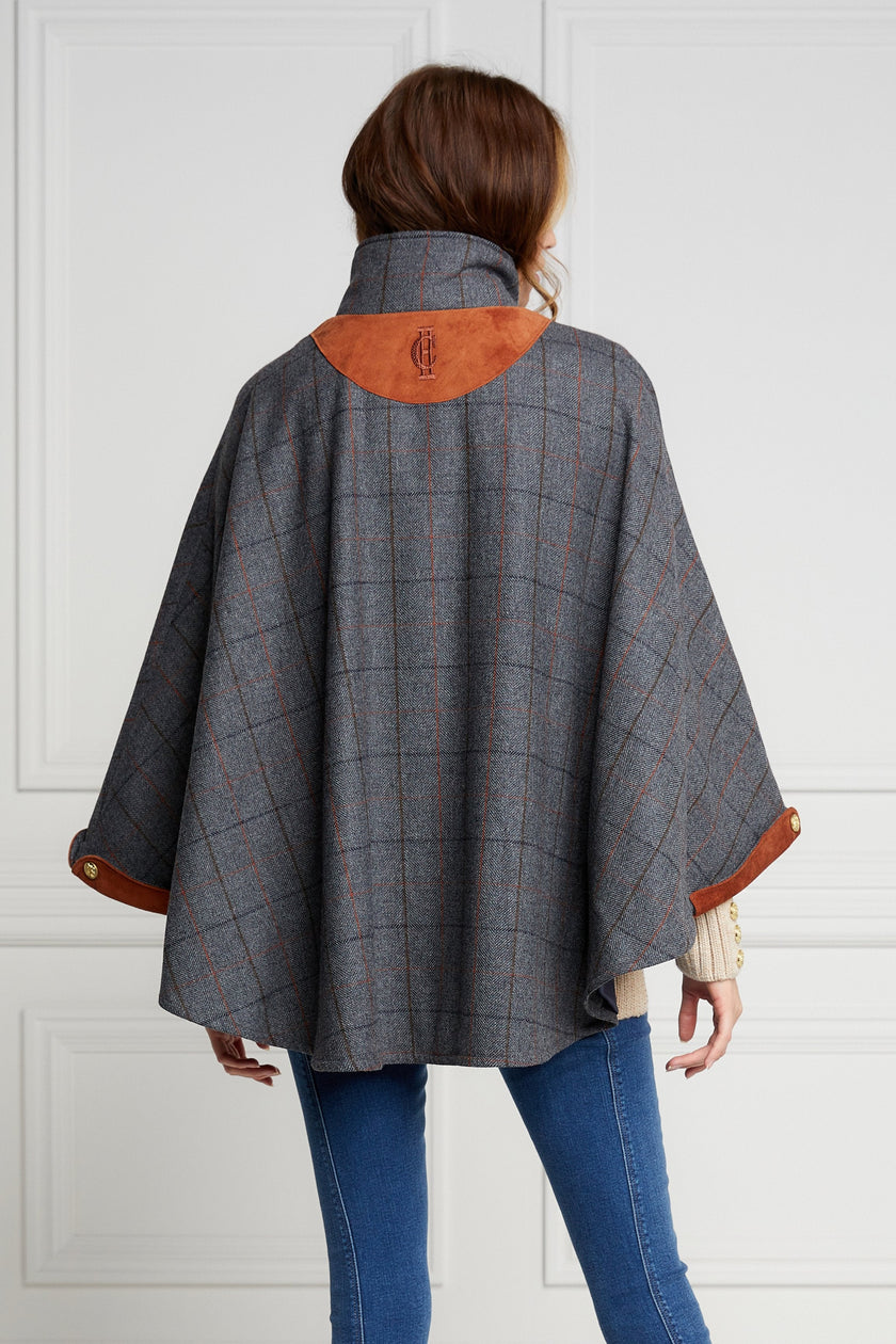 The Classic Cape (Mid Blue Check)