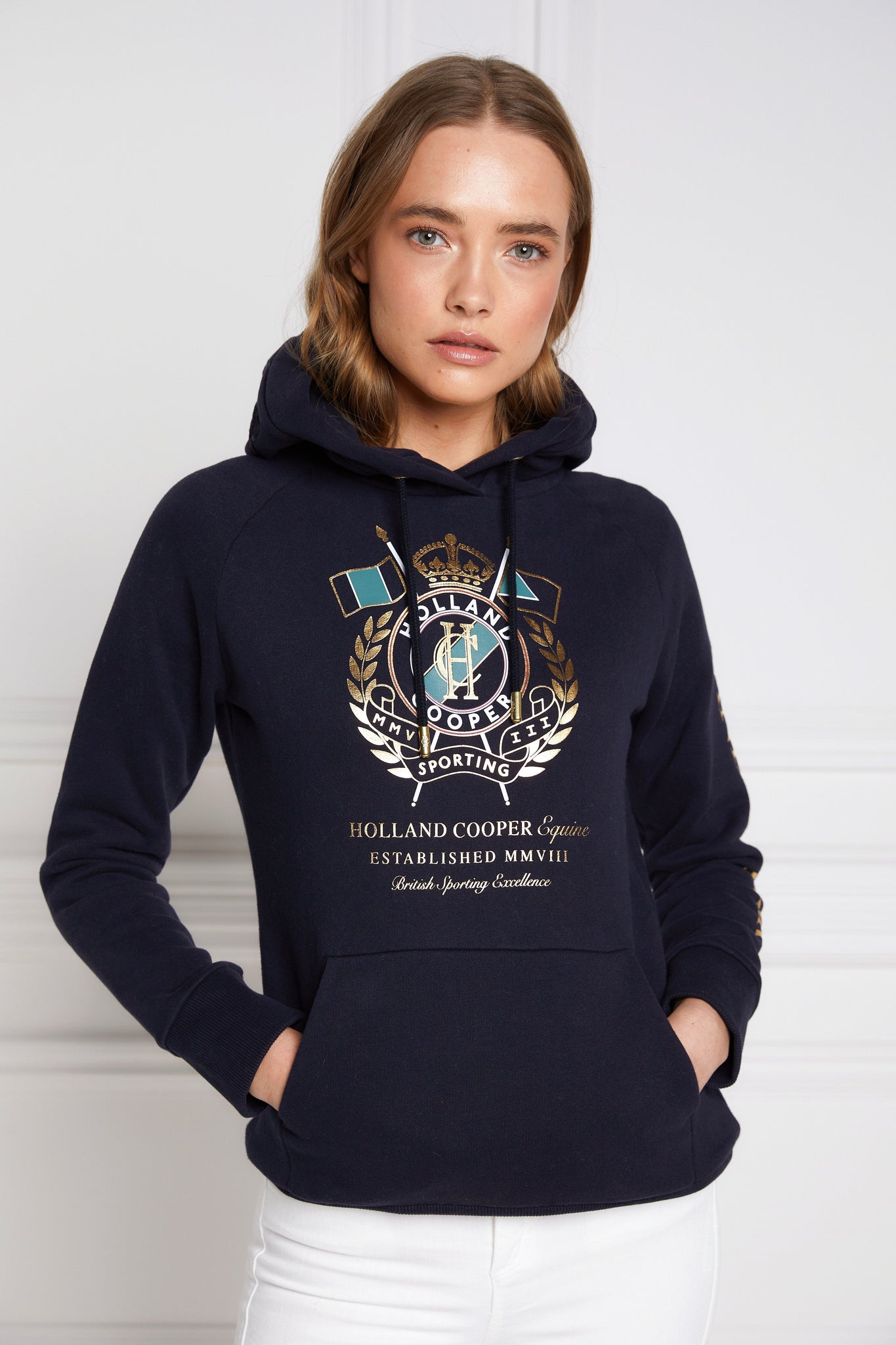 Sporting Crest Hoodie (Ink Navy)