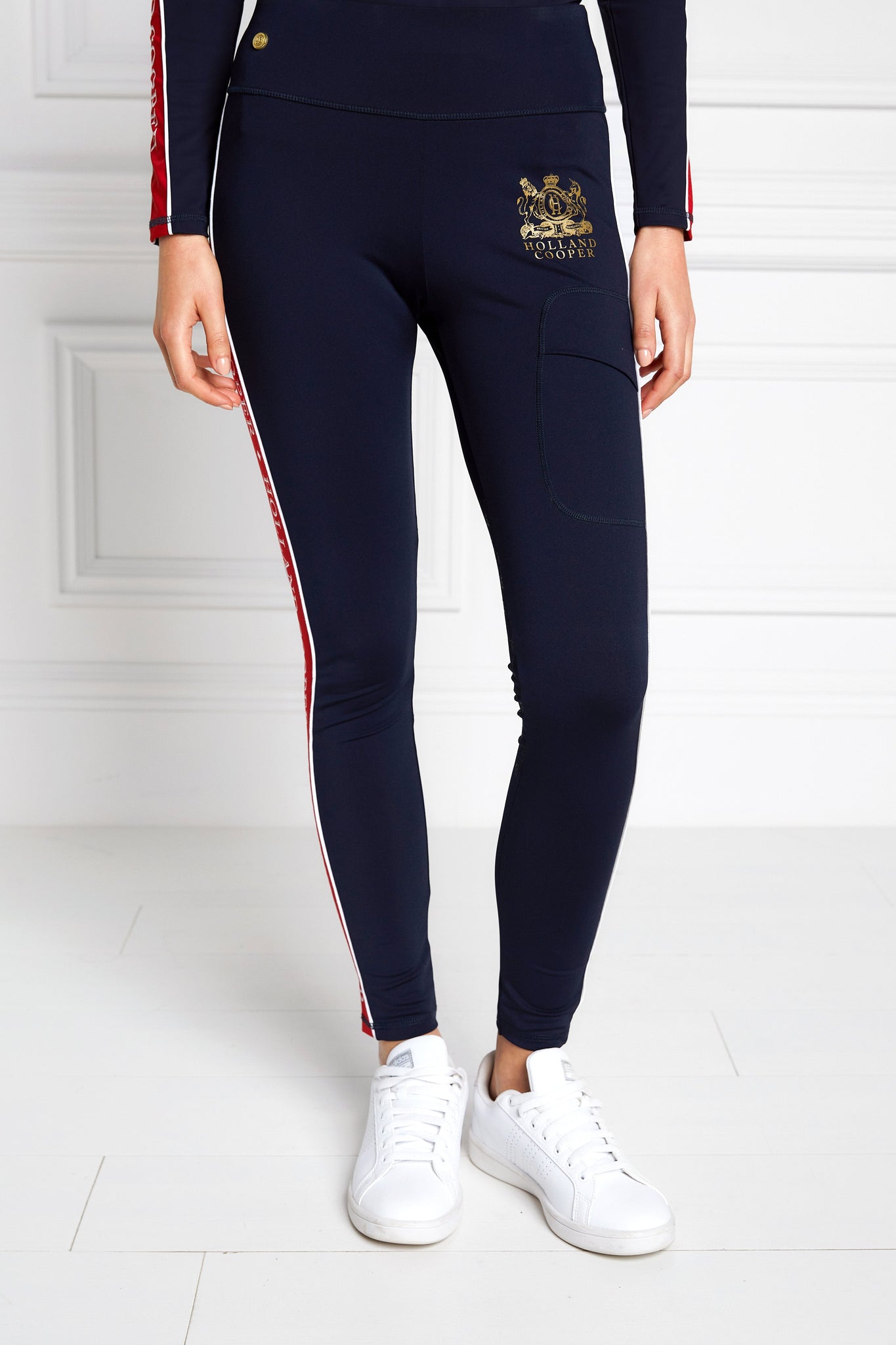 Tour Panel Leggings (Ink Navy Red)