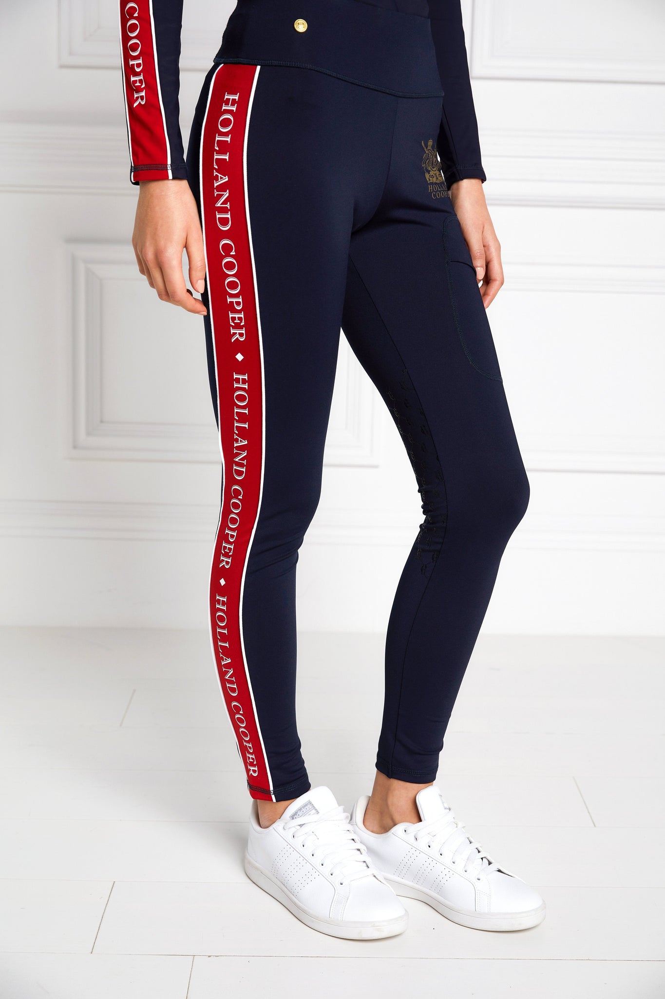 Tour Panel Leggings (Ink Navy Red)