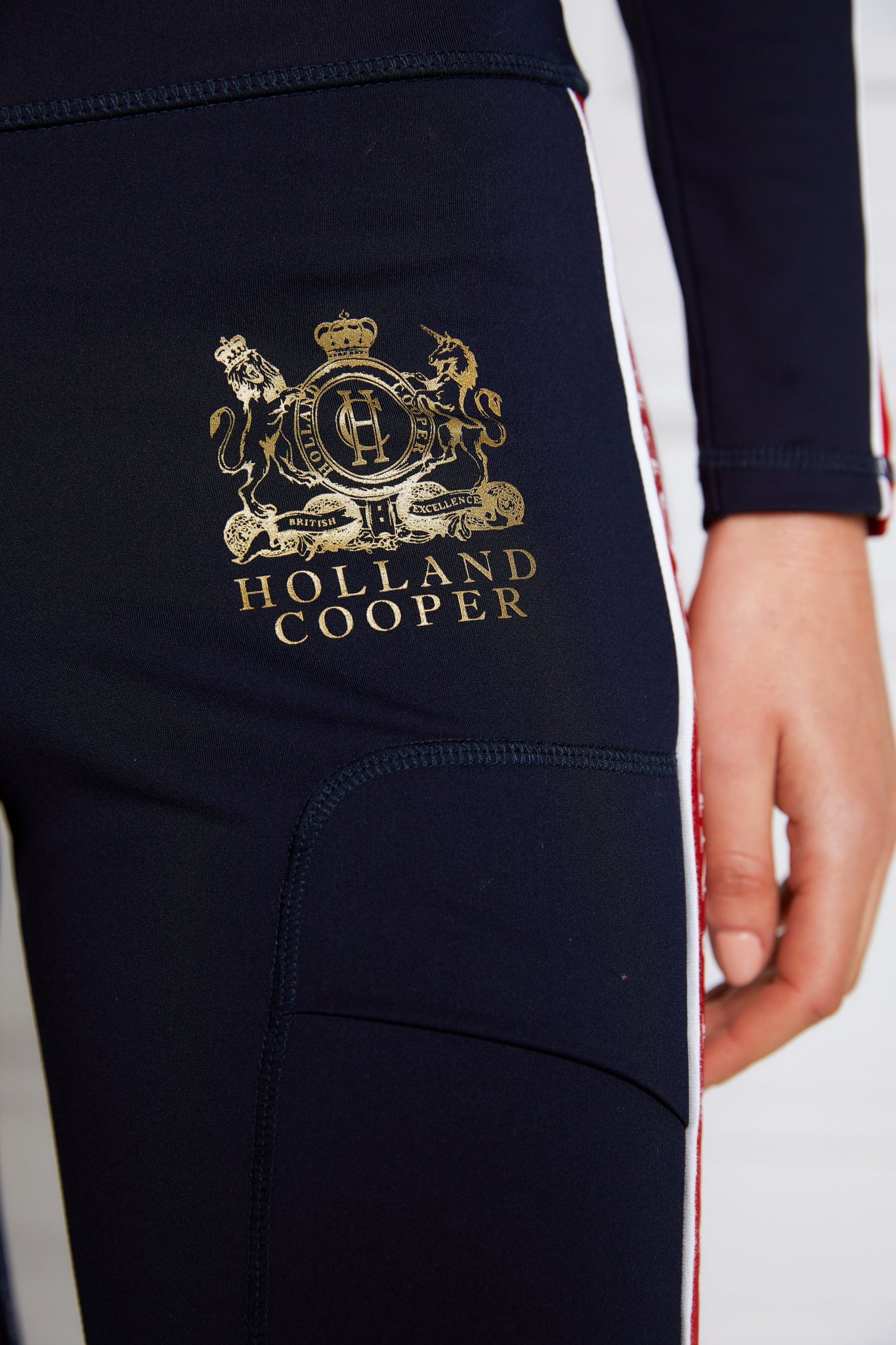 Tour Panel Leggings (Ink Navy Red)