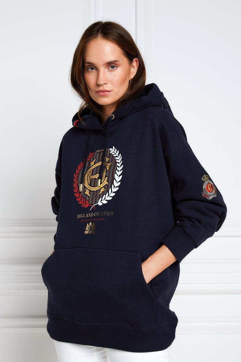 Heritage Laurel One Size Hoodie (Ink Navy)