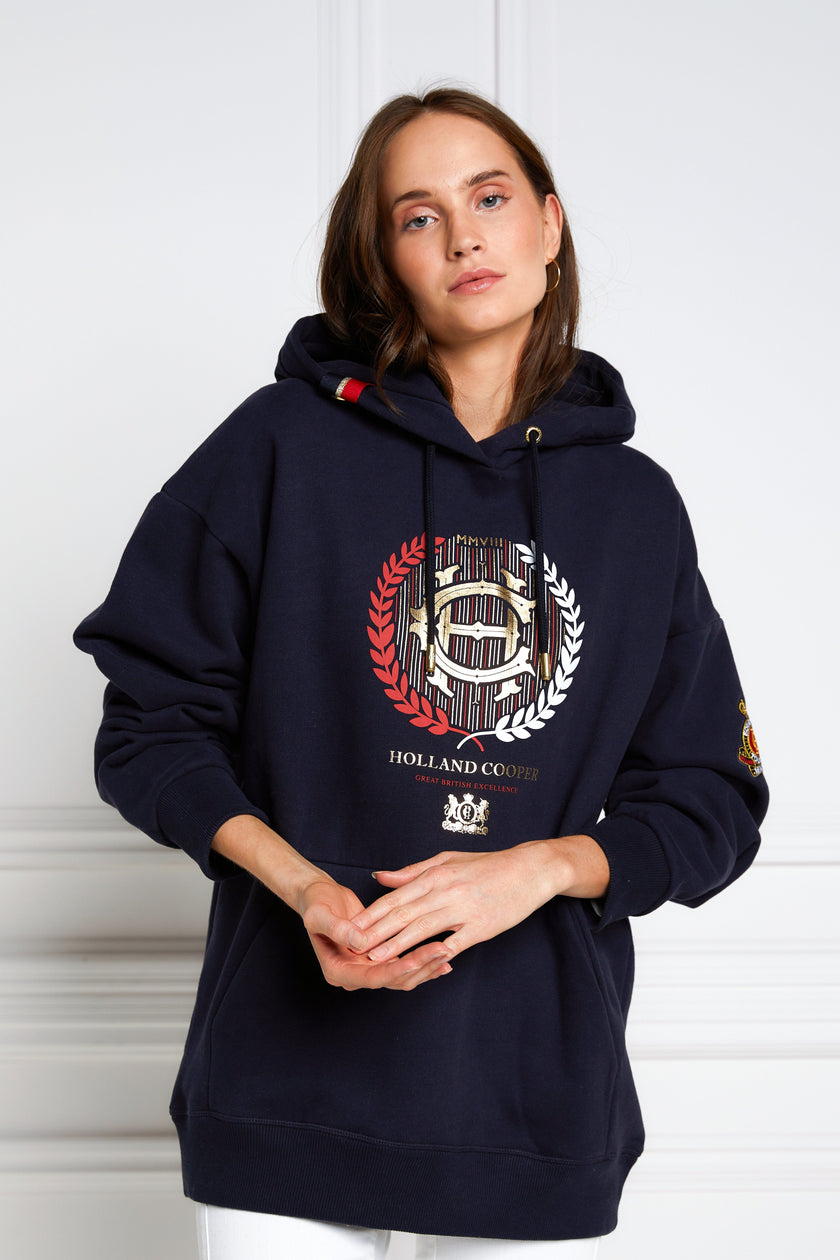 Heritage Laurel One Size Hoodie (Ink Navy)