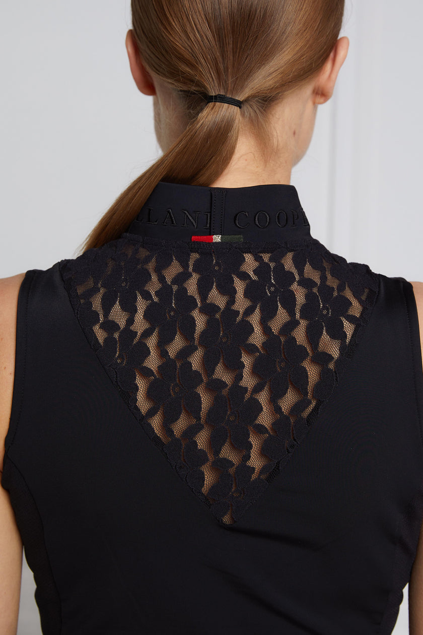 Sleeveless Lace Base Layer (Black)