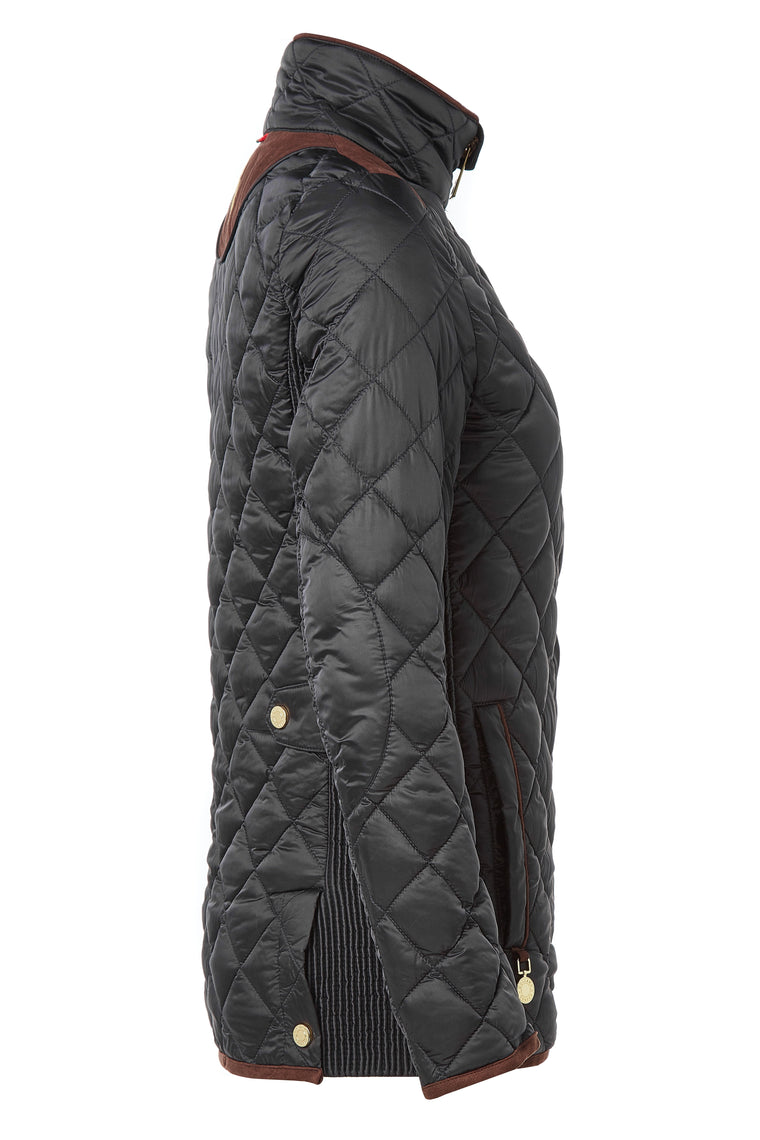 Diamond Quilt Jacket (Black)