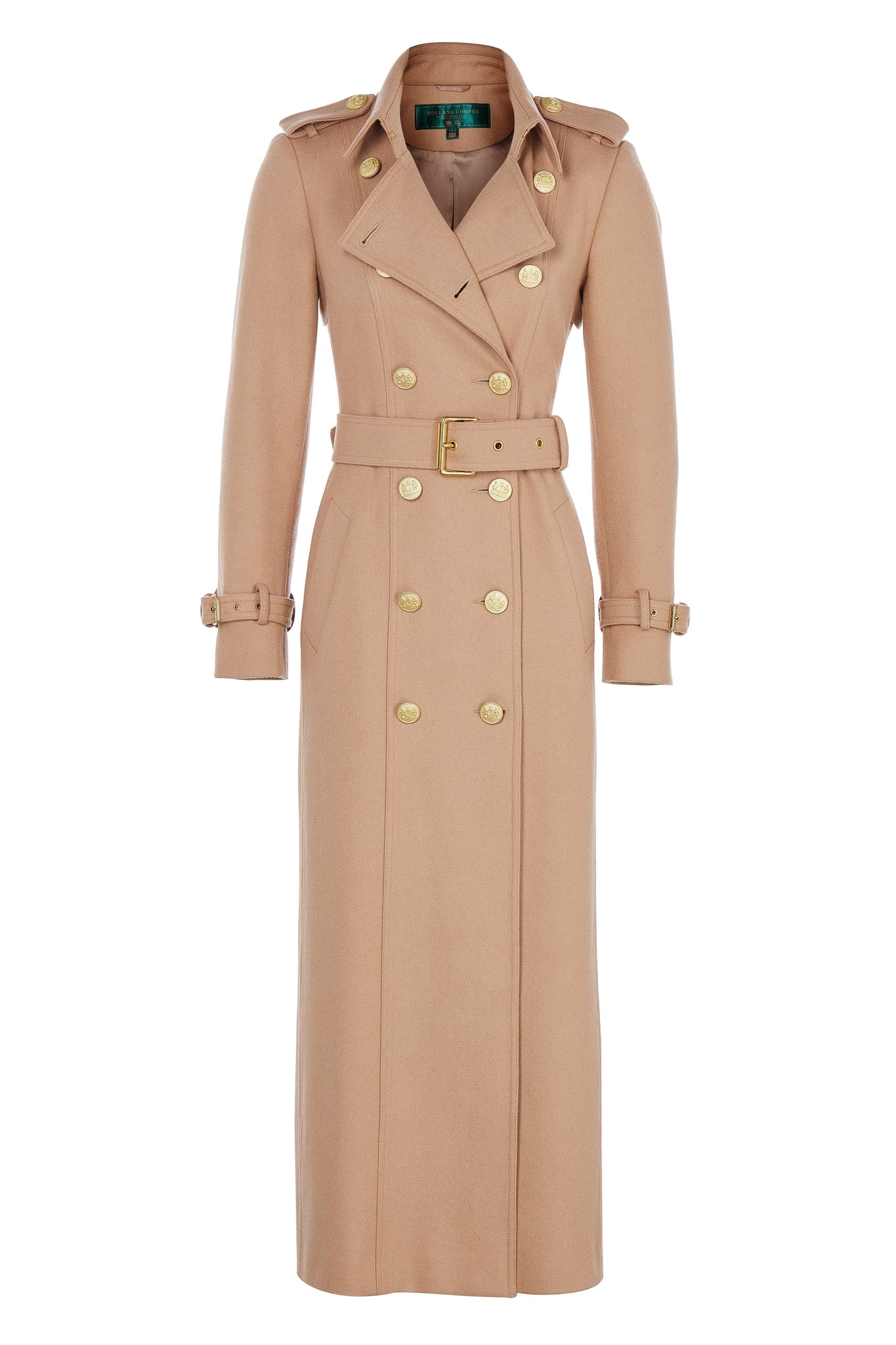 Full Length Marlborough Trench Coat (Camel)
