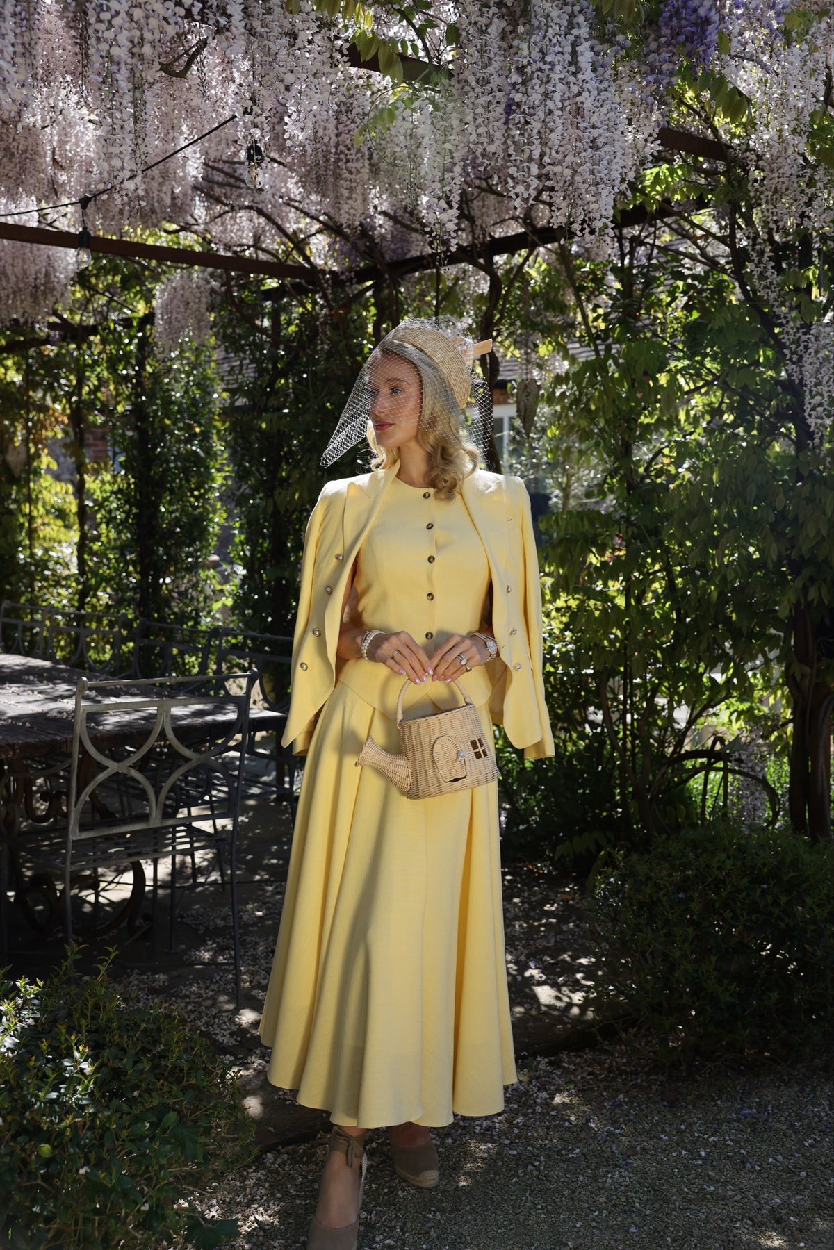 360 Maxi Linen Circle Skirt (Lemon Linen)
