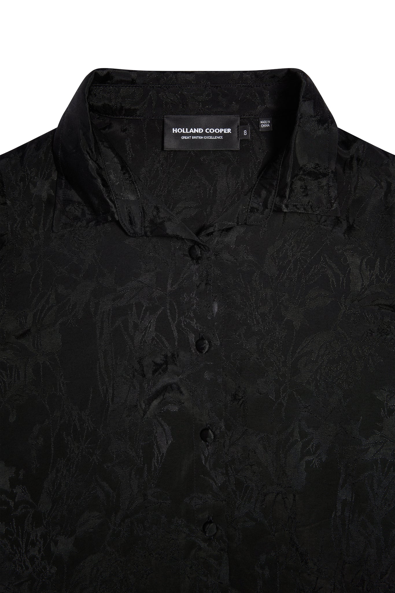 Iona Shirt (Black Jacquard)