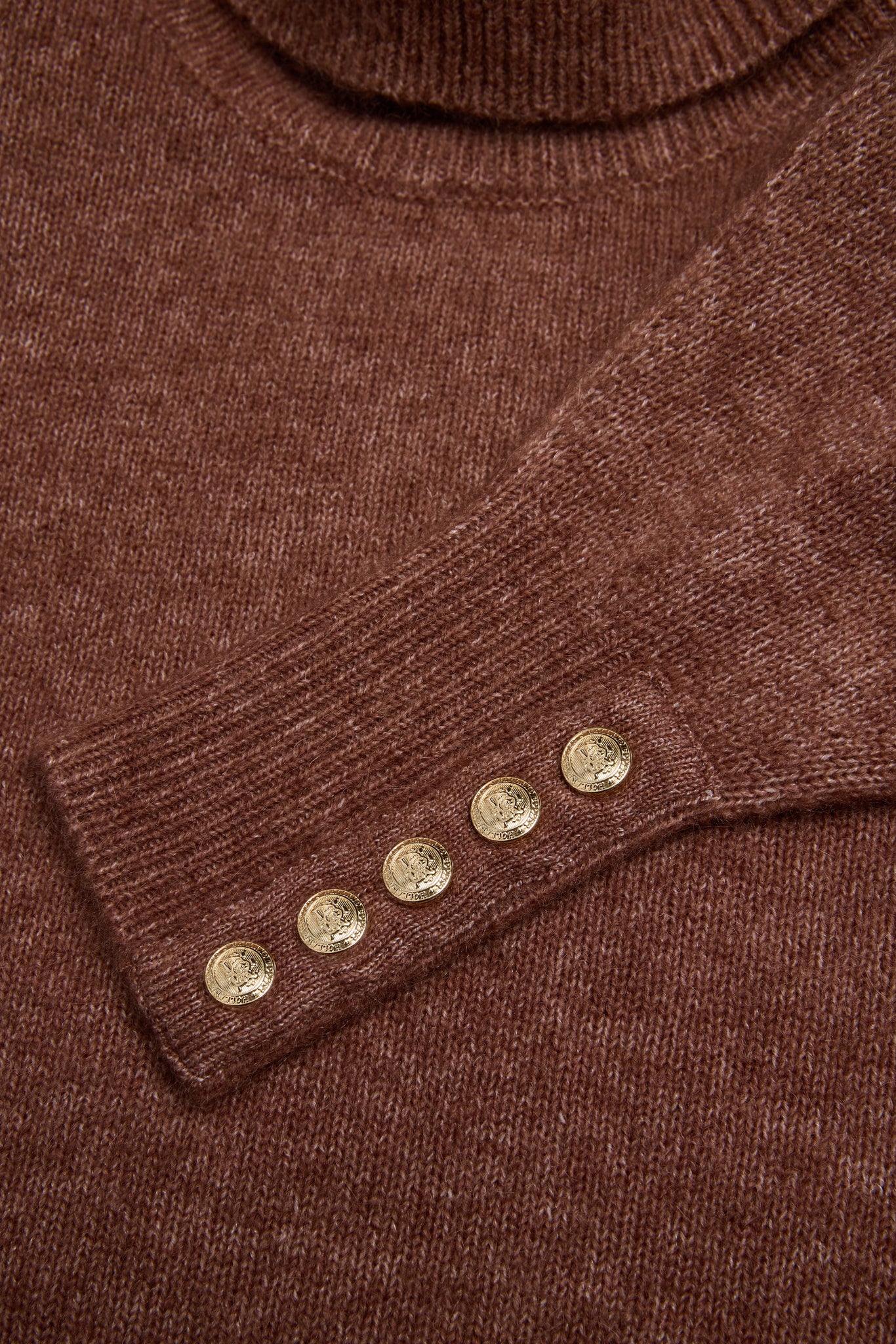 Isla Roll Neck Knit (Latte)