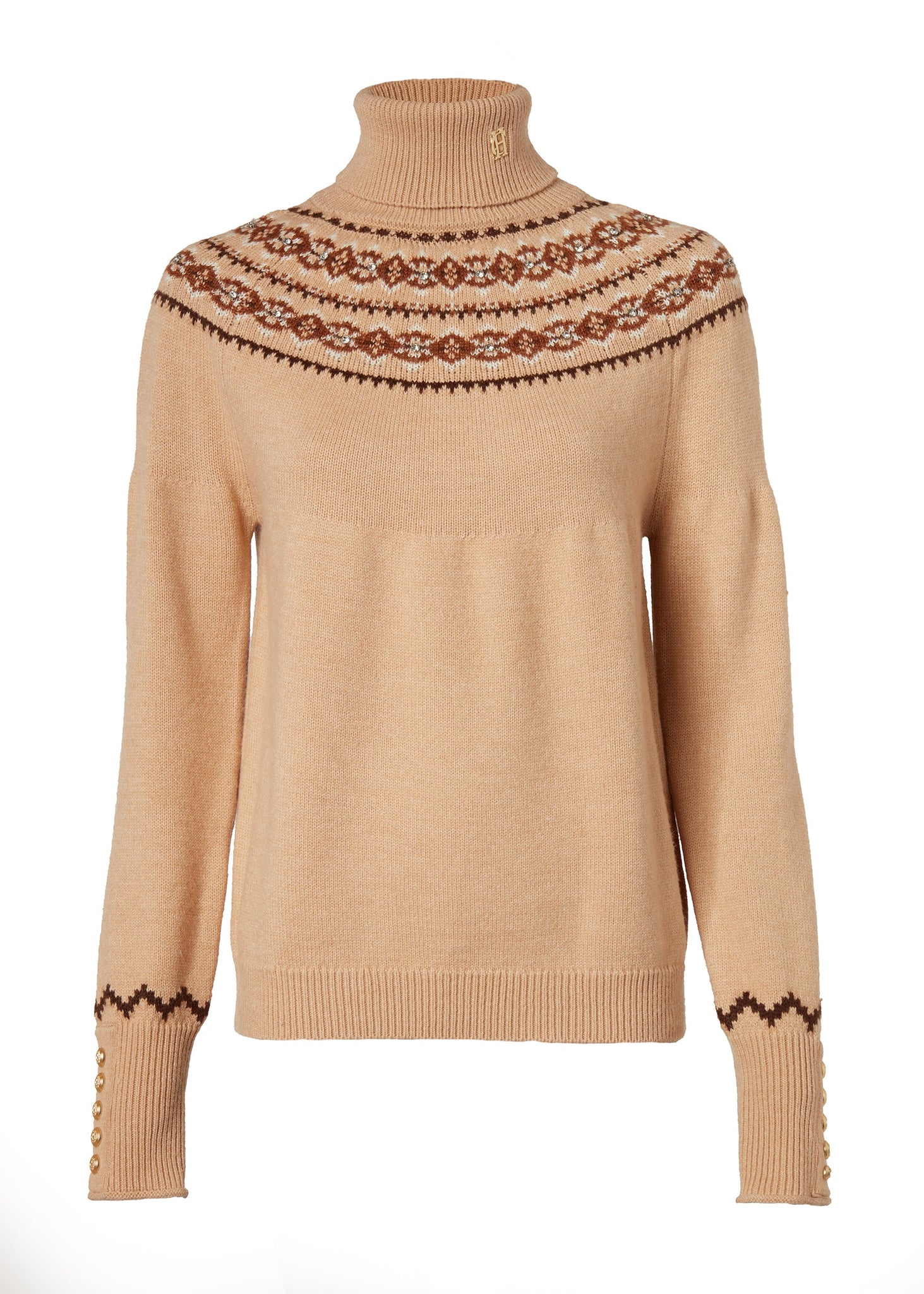 Jennifer Roll Neck Knit (Camel)