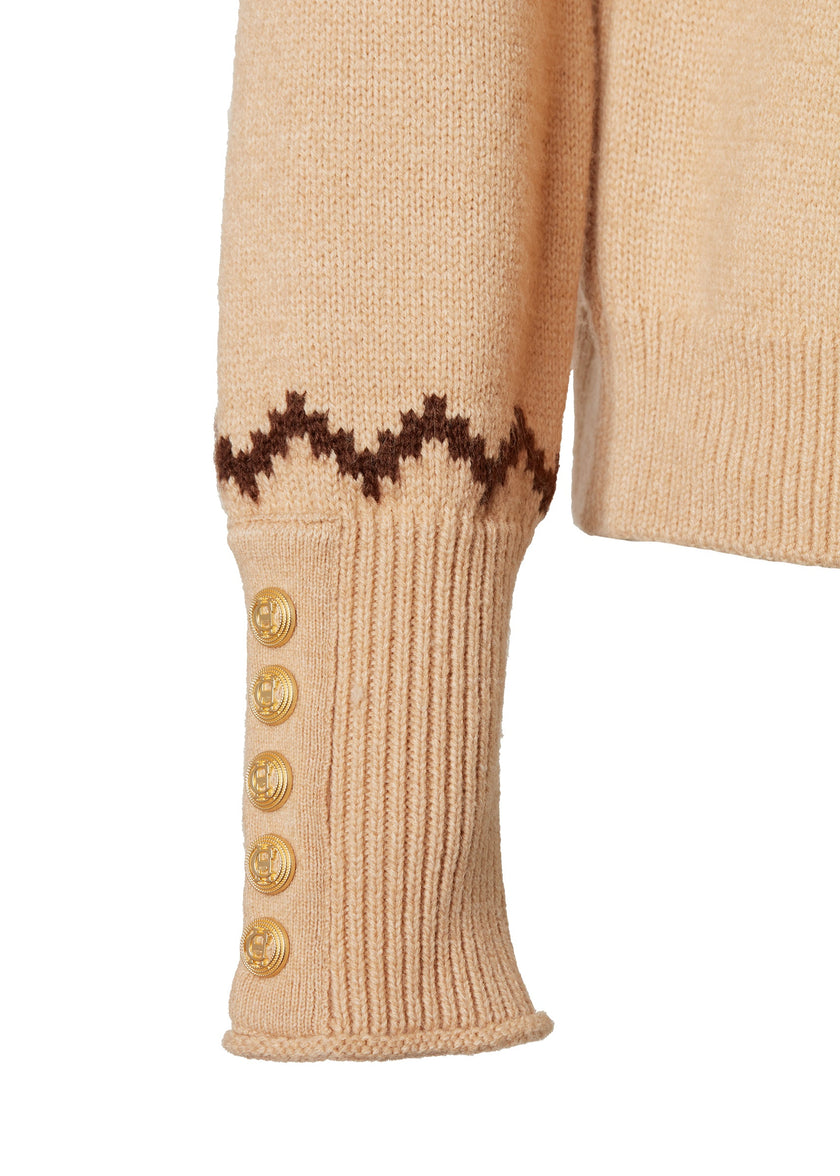 Jennifer Roll Neck Knit (Camel)