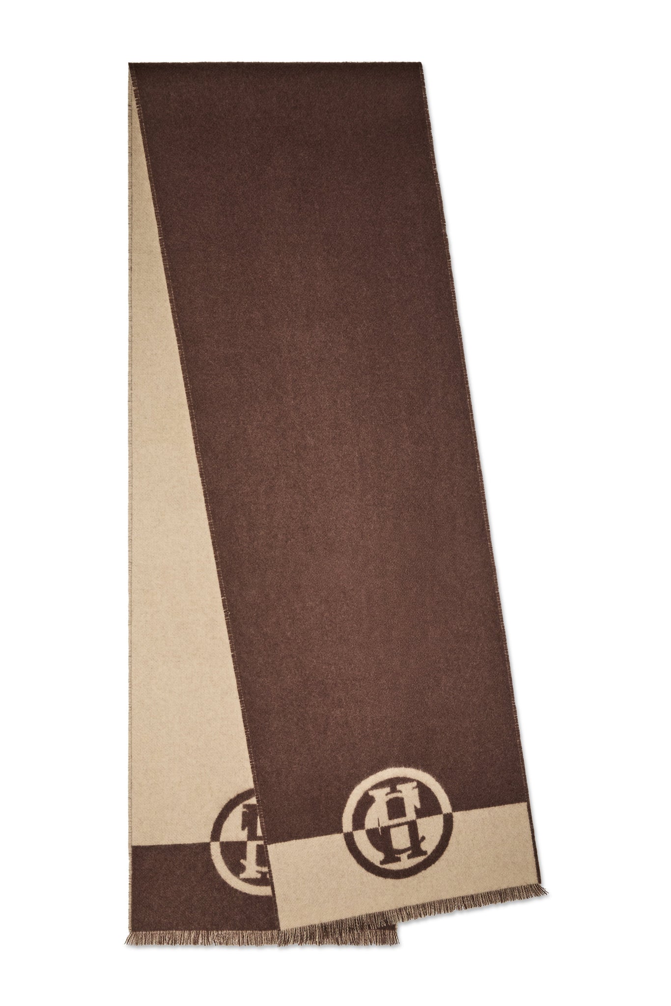 Jacquard Scarf (Chocolate Taupe)