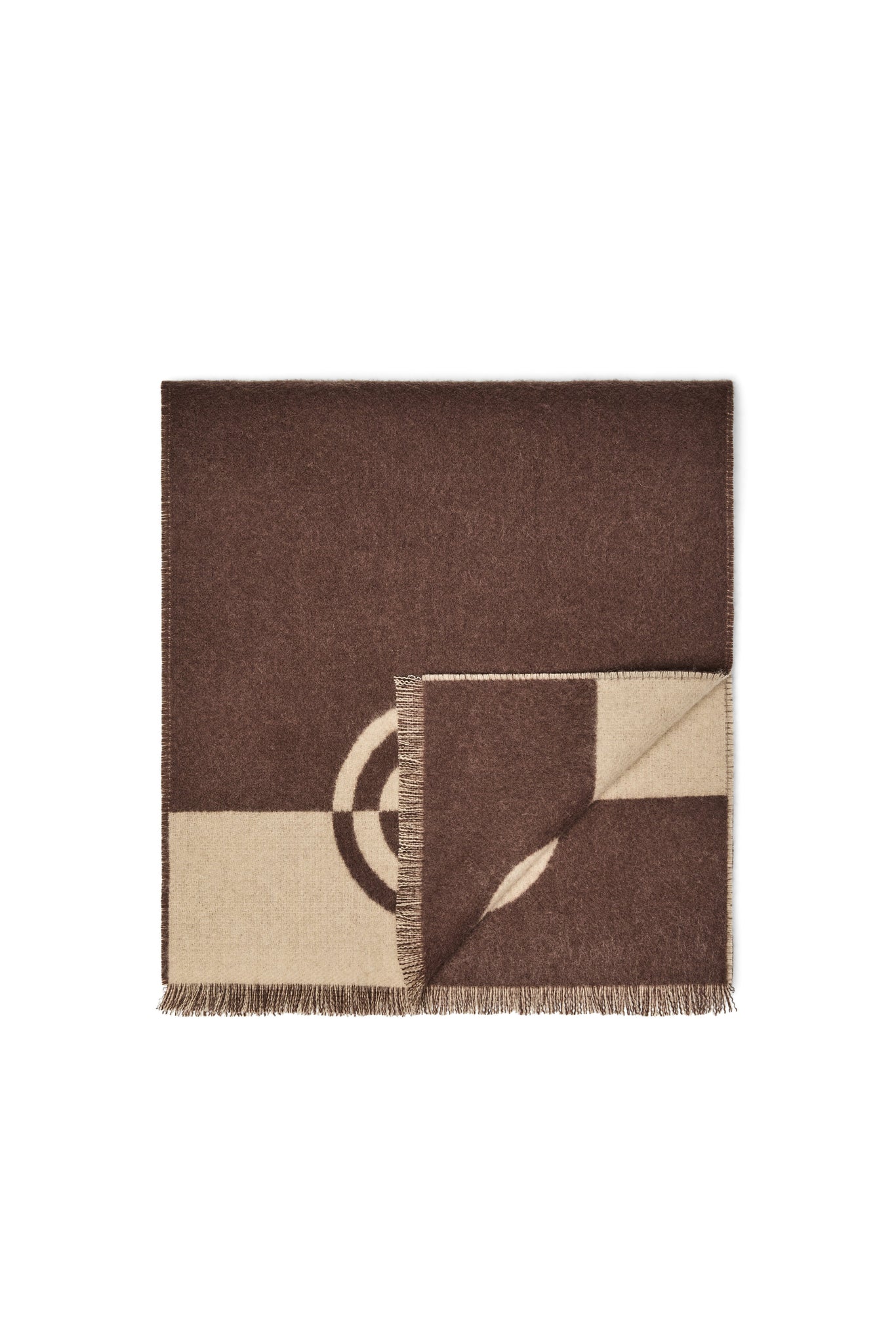 Jacquard Scarf (Chocolate Taupe)