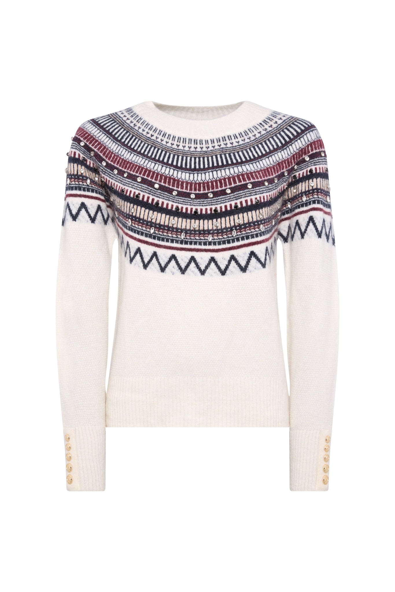 Jasmine Crew Neck Knit (Natural)