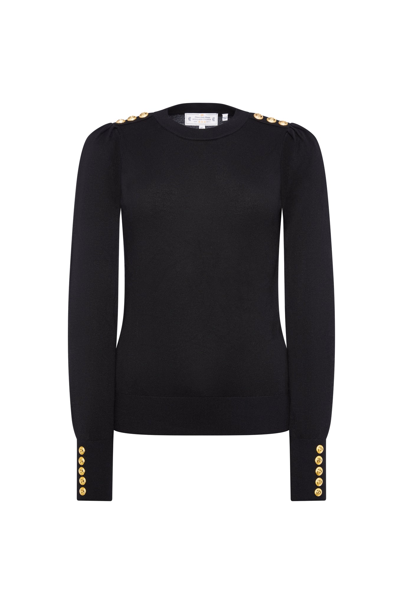 Kelsie Crew Neck Knit (Black)