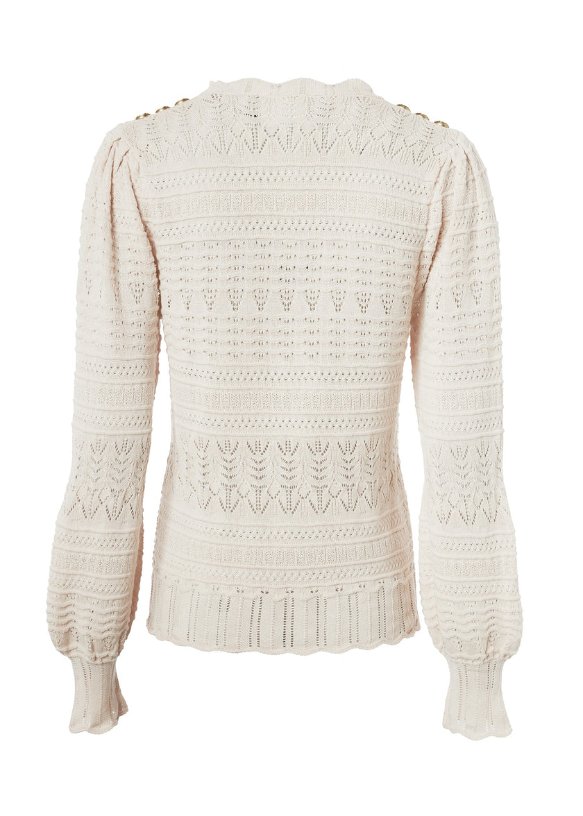 Kelsie Pointelle Knit (Almond)