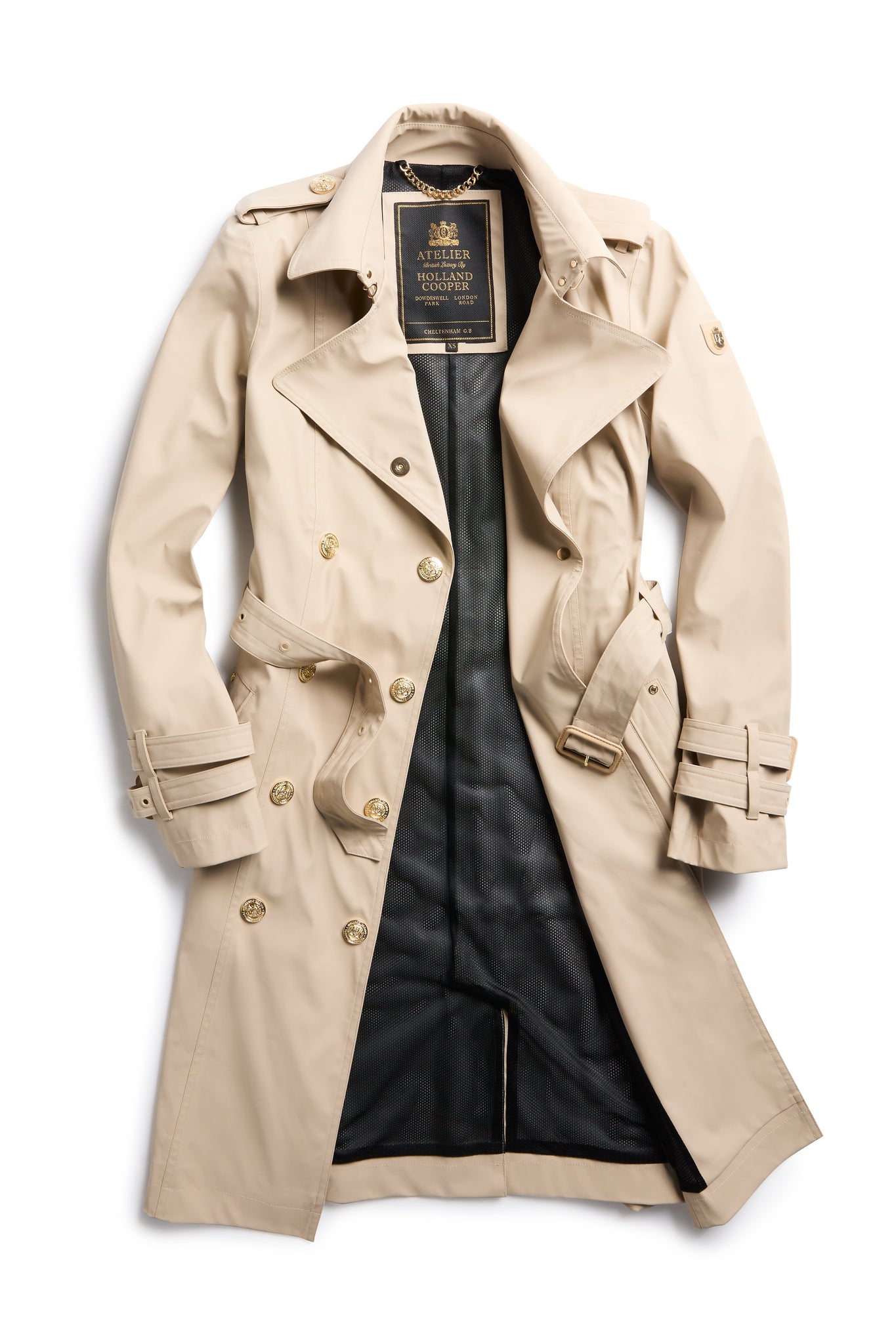 Kendal Waterproof Trench Coat (Stone)