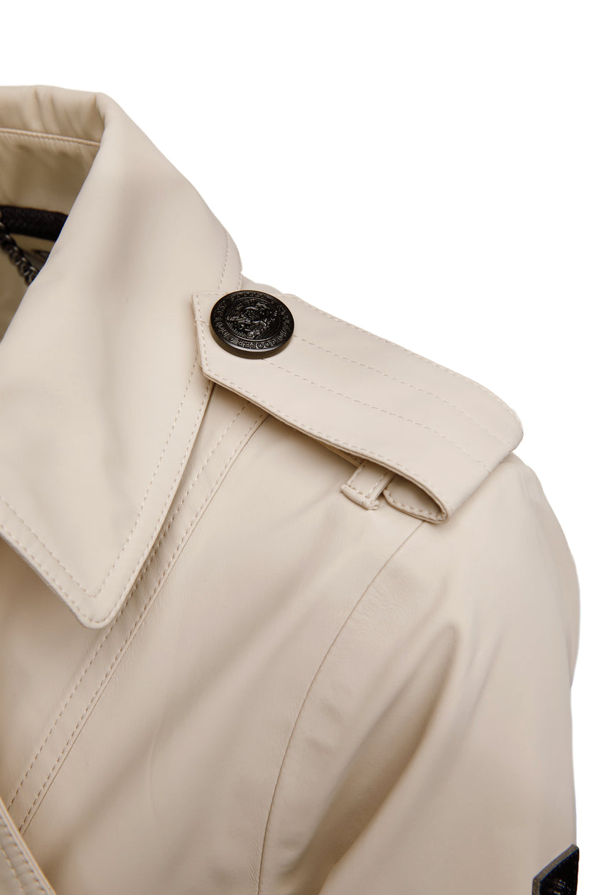 Full Length Kendal Waterproof Trench Coat (Stone)