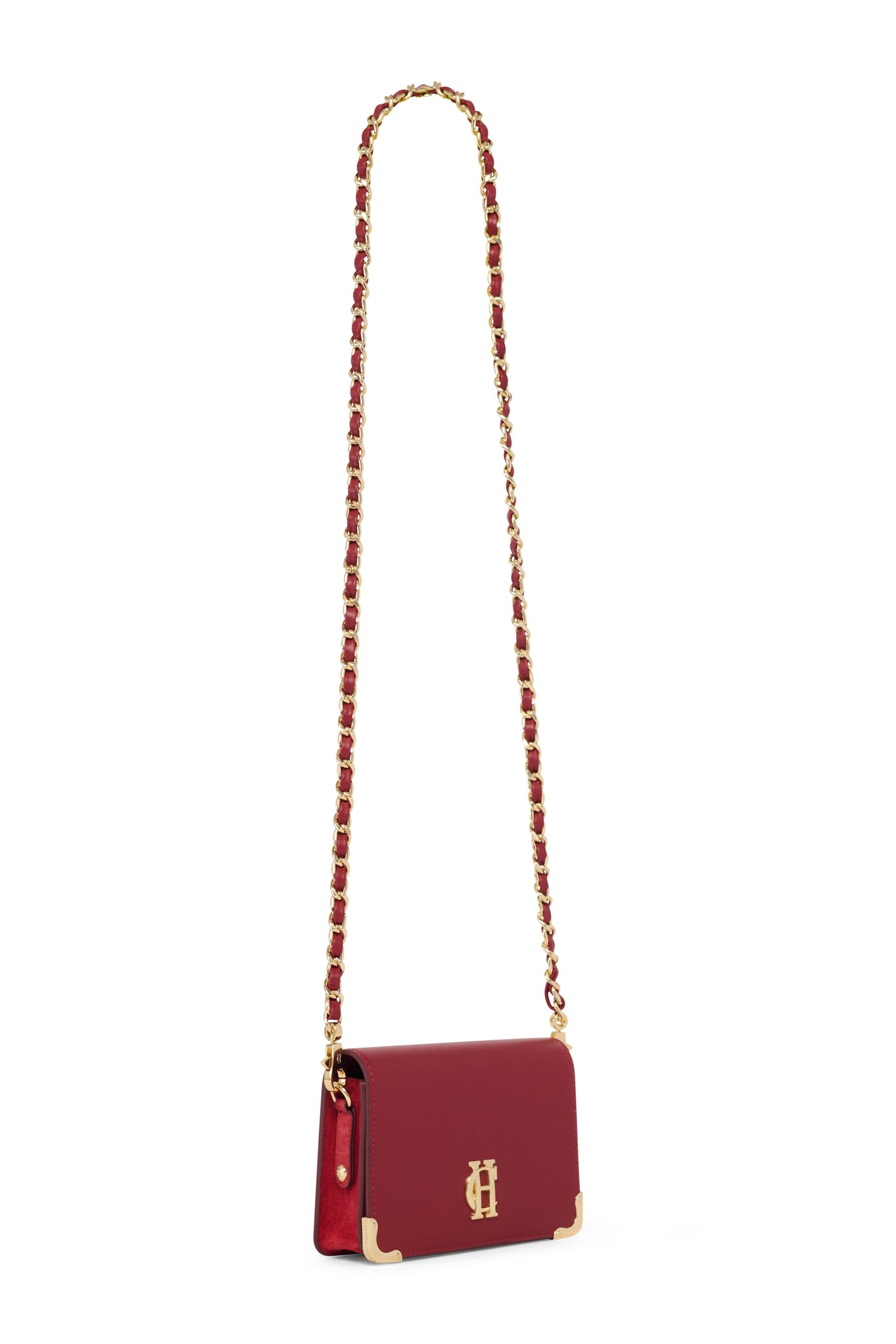 Kensington Crossbody Bag (Deep Red Leather)