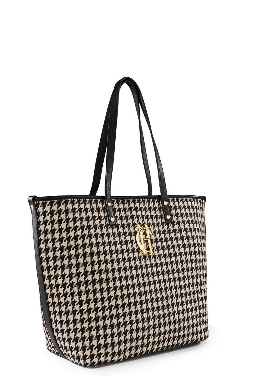 Kensington Tote Bag (Classic Houndstooth)