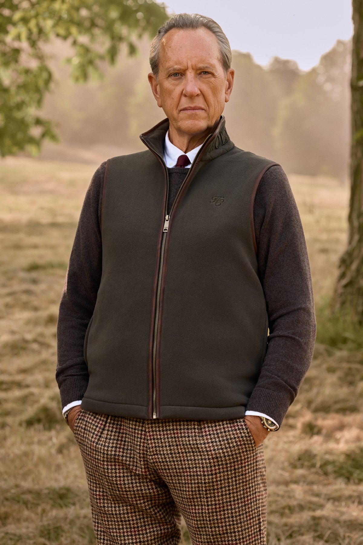 Men's Country Fleece Gilet (Khaki)