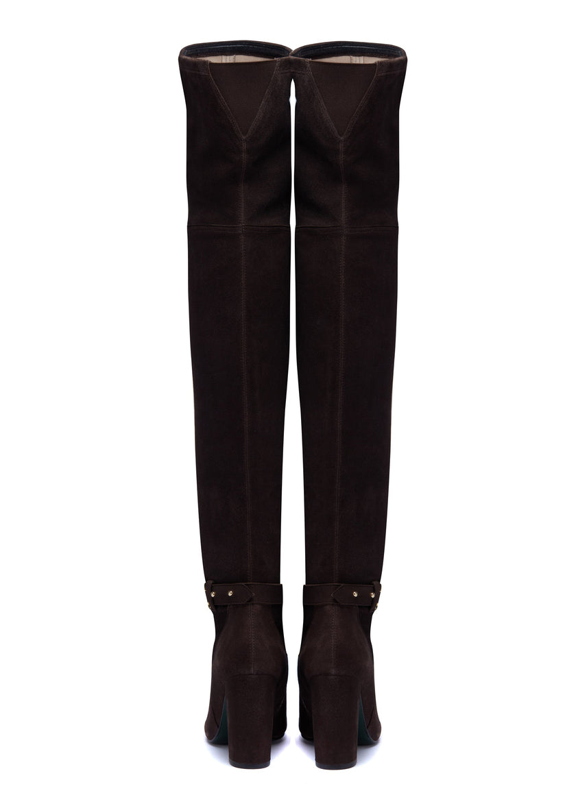 Sloane Over The Knee Boot (Chocolate)