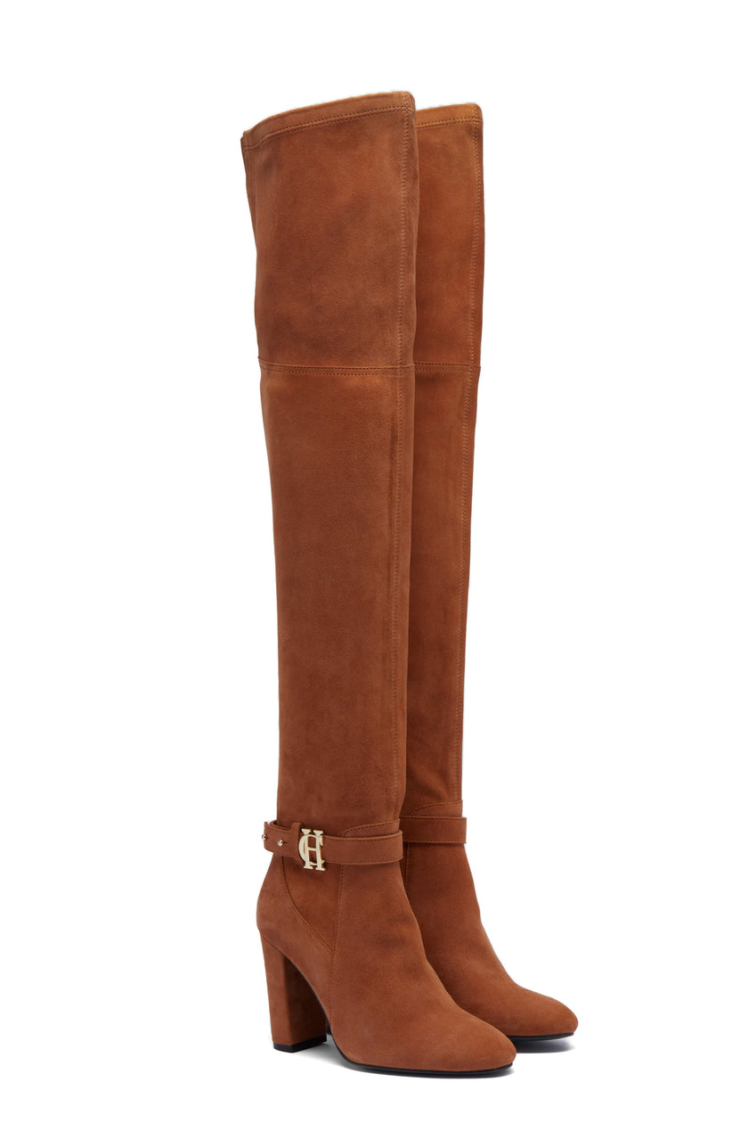 Sloane Over The Knee Boot (Tan)