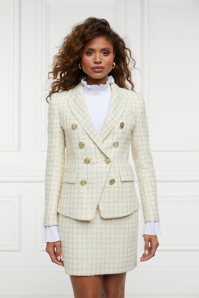 The Ivory Sparkle Tweed Suit