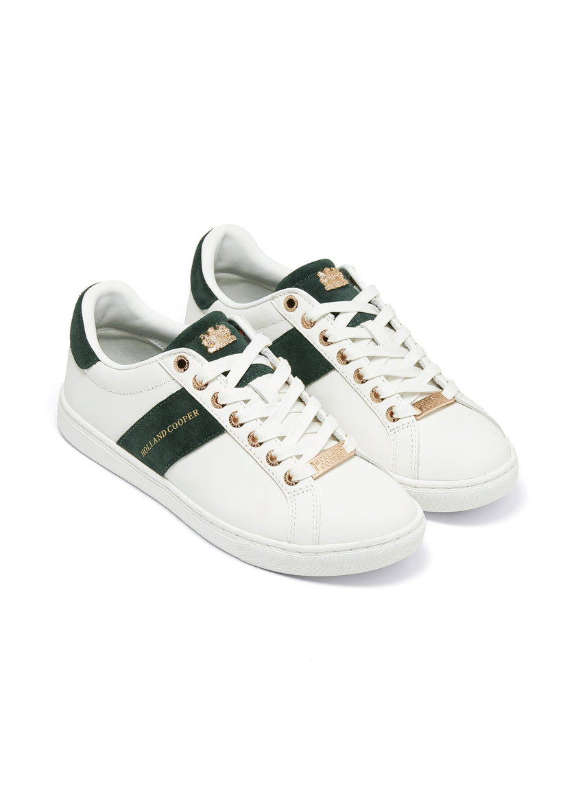 Knightsbridge Court Trainer (White Racing Green)