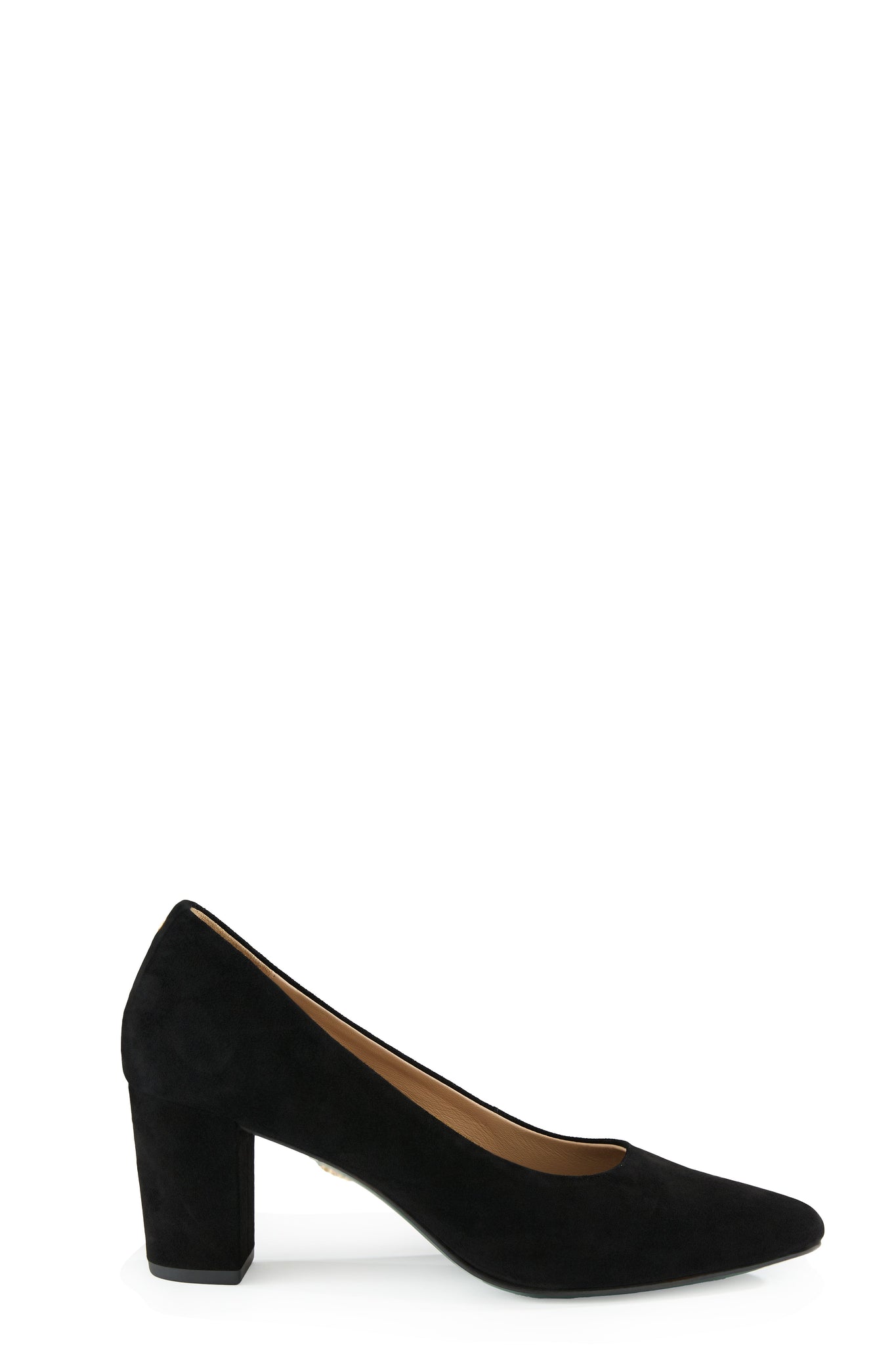 Knightsbridge Court Shoe (Black Suede)