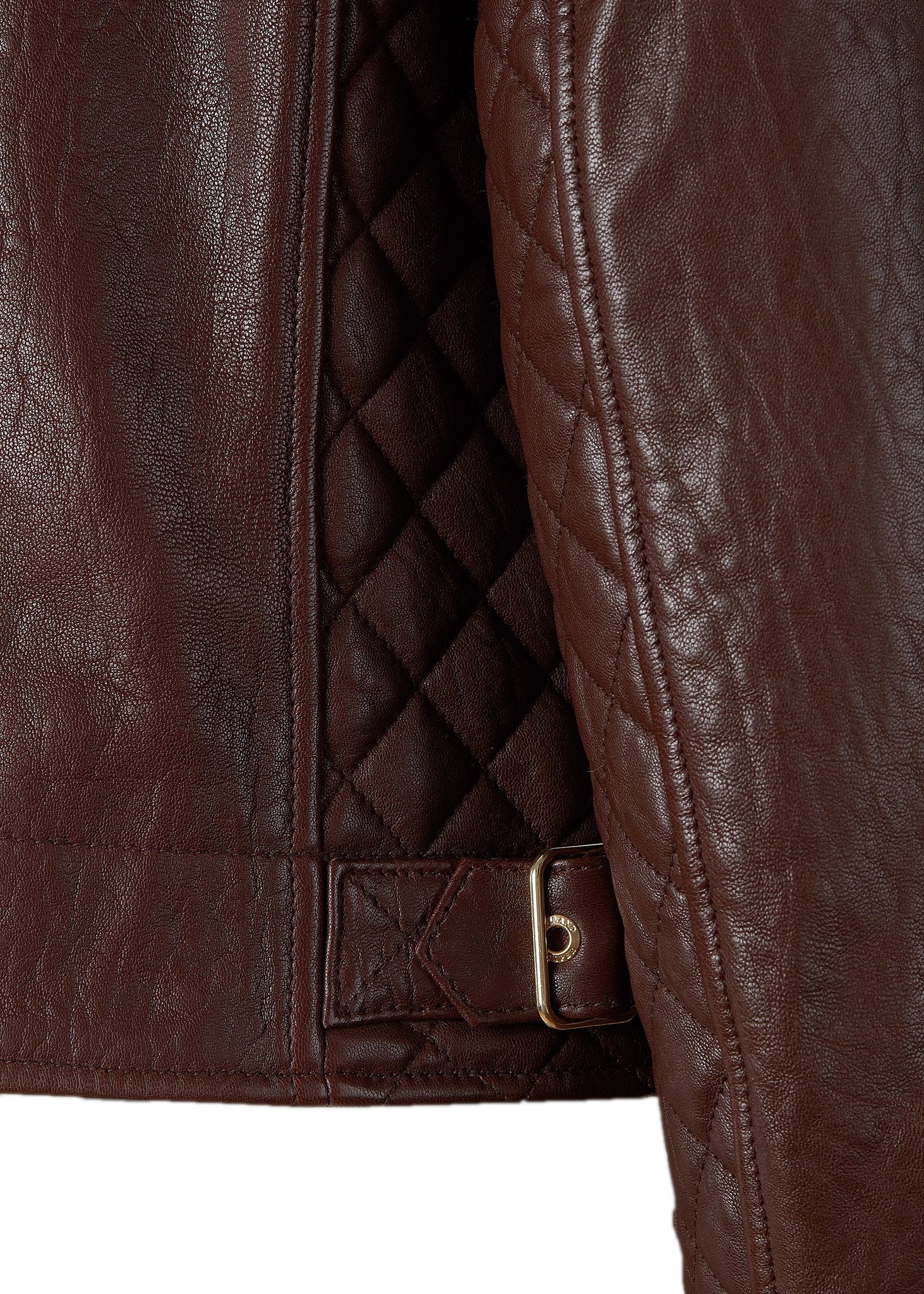 Leather Biker Jacket (Chocolate)