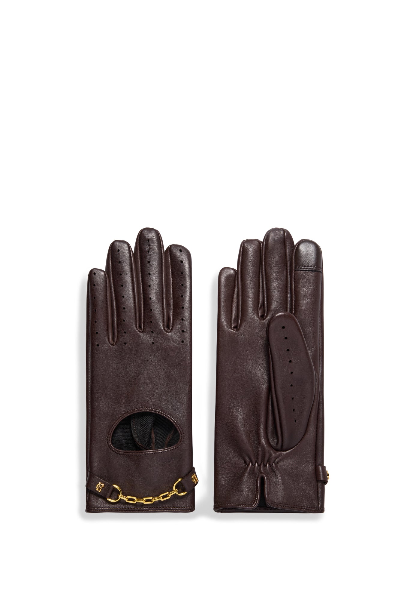 Leather Driving Gloves (Chocolate)