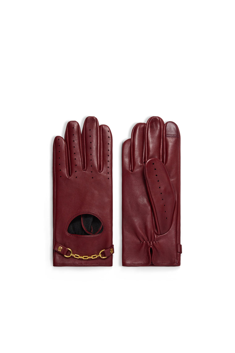 Leather Driving Gloves (Oxblood)