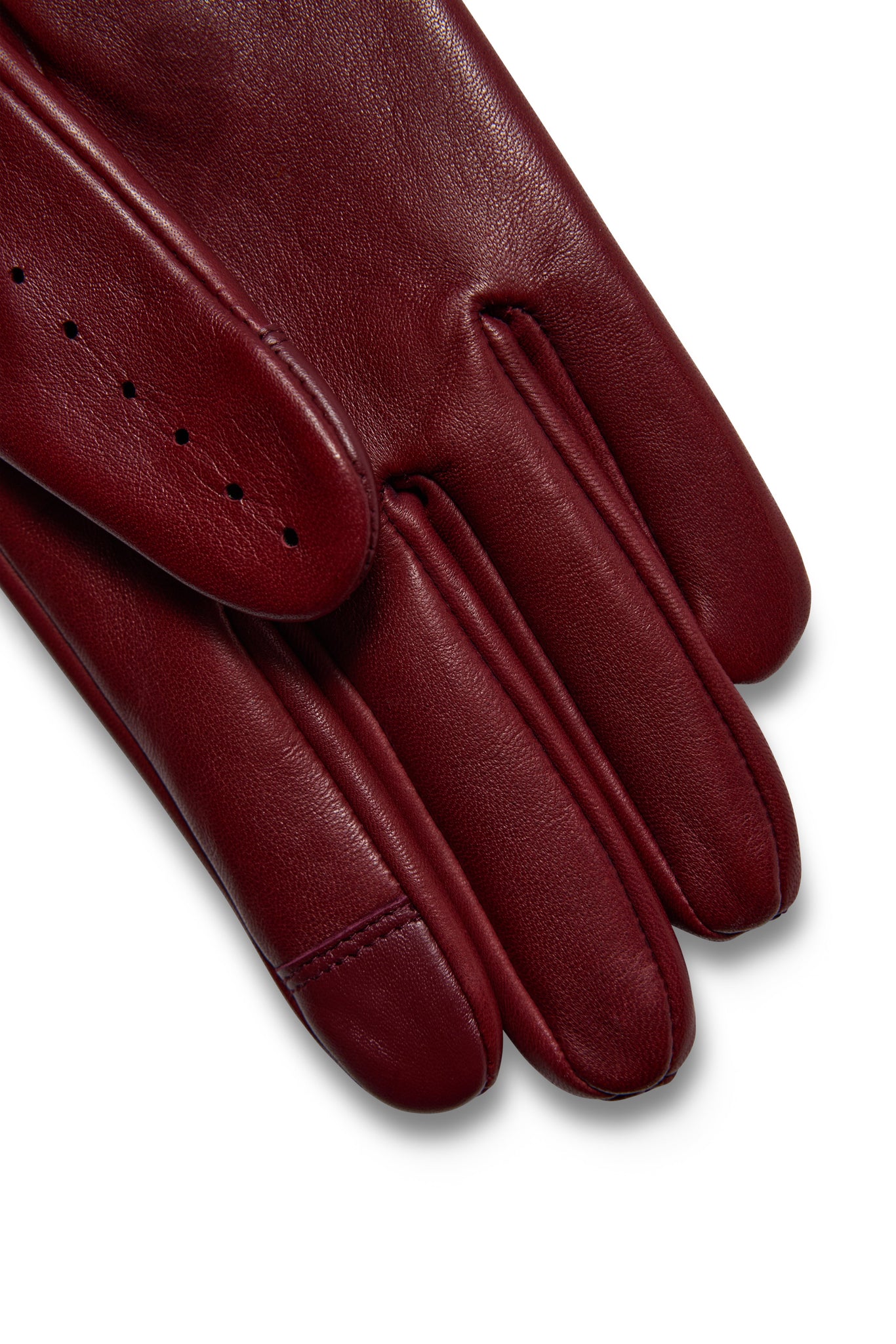 Leather Driving Gloves (Oxblood)