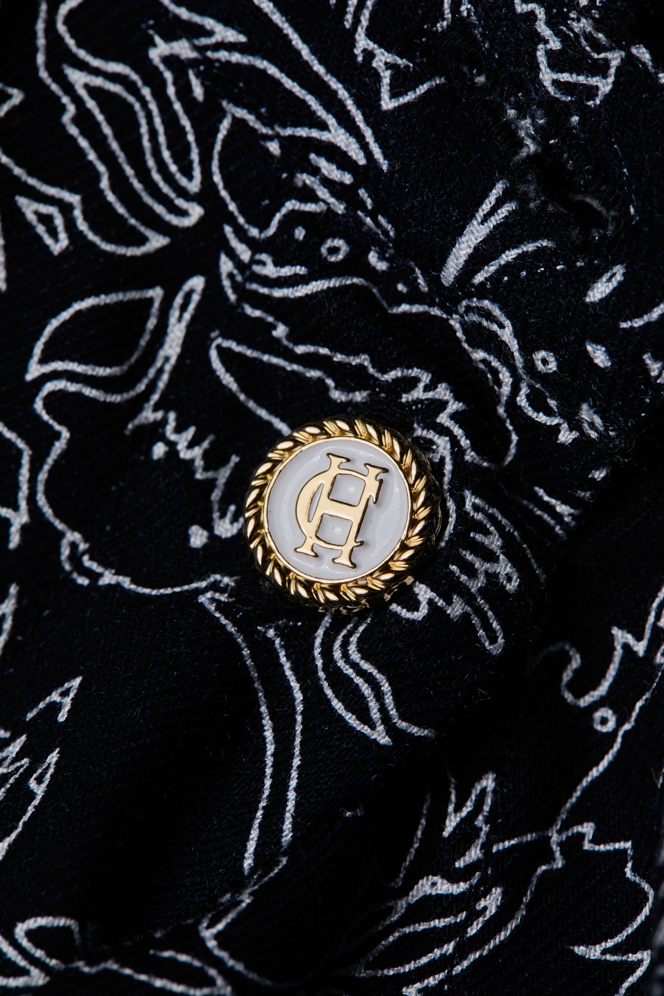 Lilibet Blouse (Navy Floral)