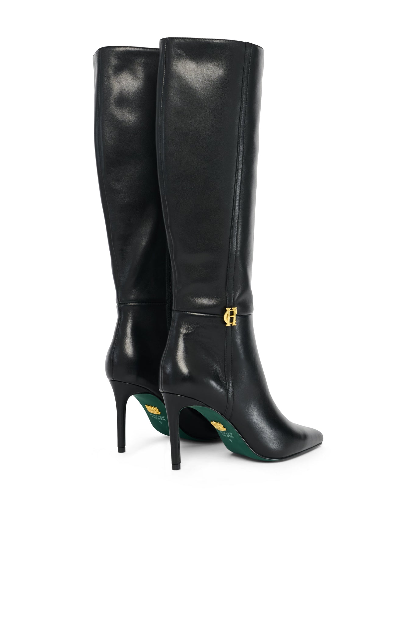 London Heel Boot (Black Leather)