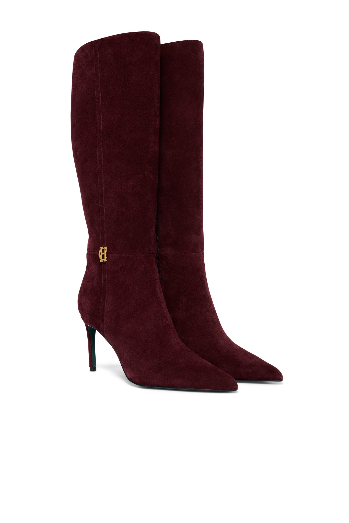 London Heel Boot (Oxblood Suede)