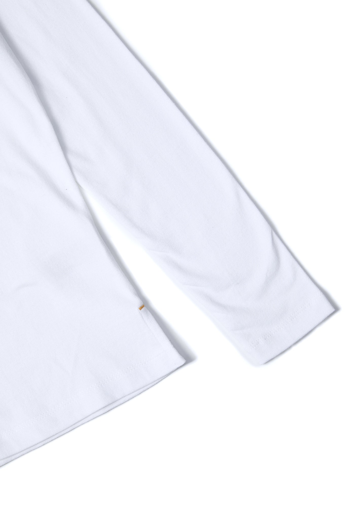 Long Sleeve Crest Polo (White)