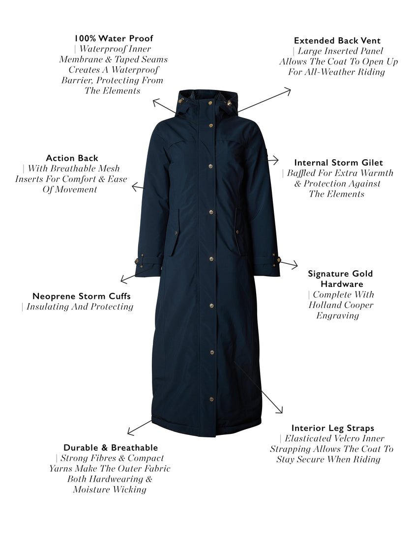 Longline Training Coat (Ink Navy)