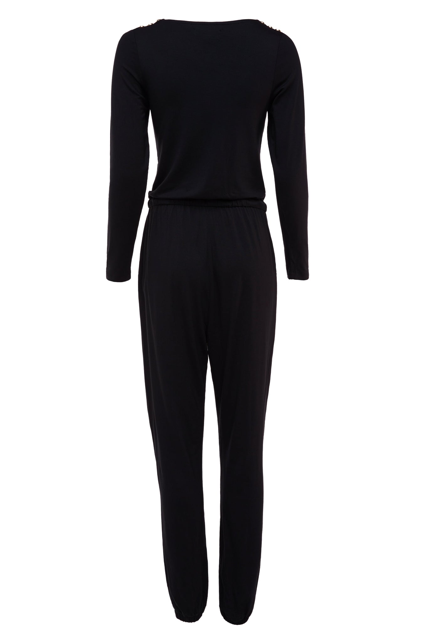 Long Sleeve Margot Jumpsuit (Black)