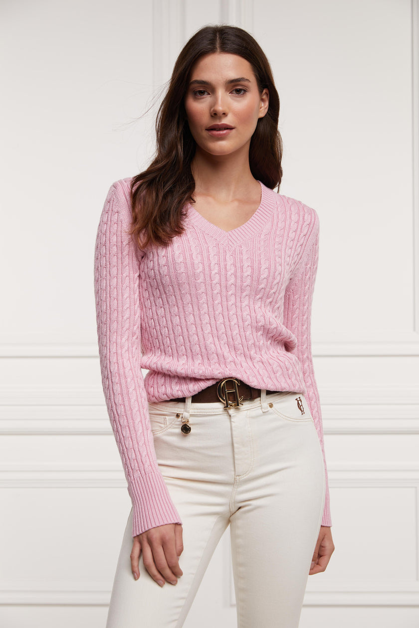 Seattle V-Neck Knit (Blush)