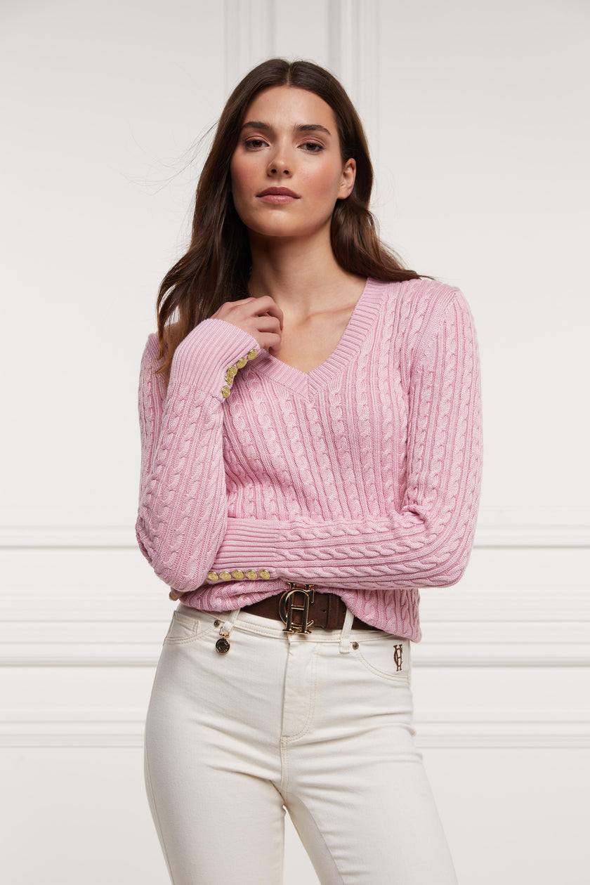 Seattle V-Neck Knit (Blush)