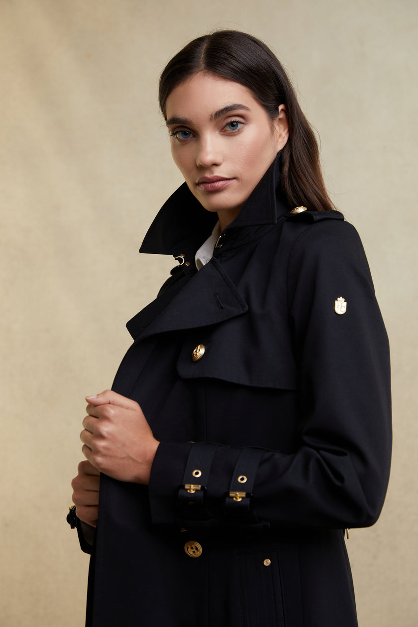 Gatcombe Trench Coat (Black)